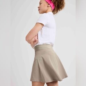 Athleta Girl School Days Skort - Khaki - M/8-10